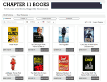 Tablet Screenshot of chapter11books.com